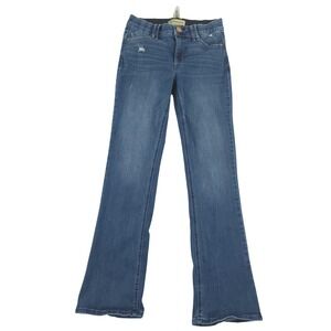 Democracy Jeans Womens 4 Blue Med Wash Ab Technology Bootcut Stretch Denim